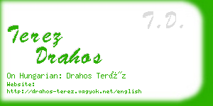 terez drahos business card